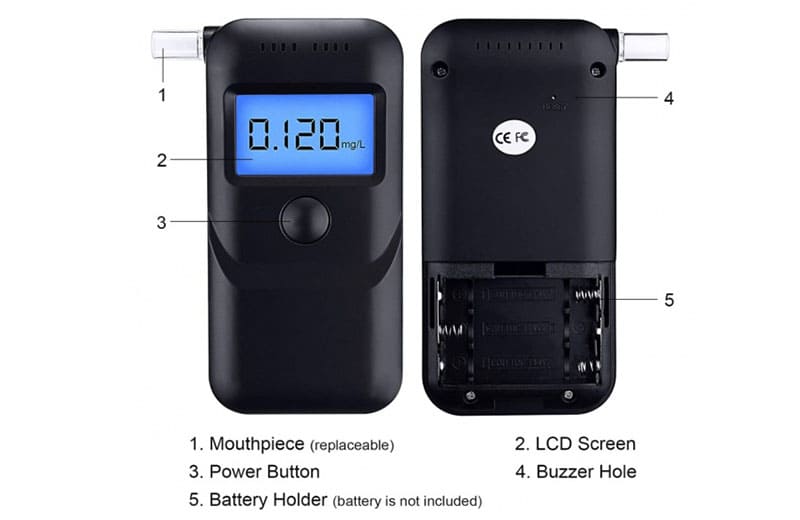 Алкотестер Xiaomi Lydsto Digital Breath Alcohol Tester (HD-JJCSY02) Черный